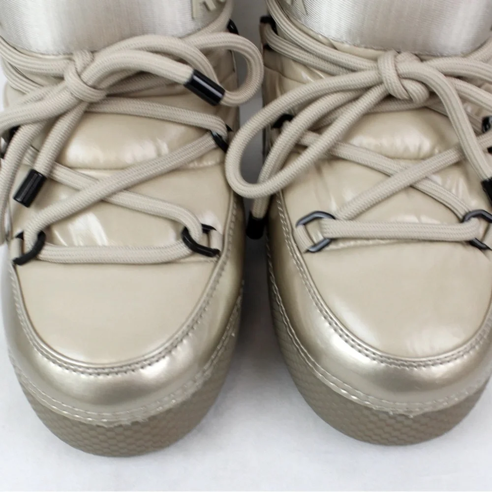 NIB [Rudsak] Mace Metallic Ivory Winter Puffy Moon Boots Women's EU 36/37 / US 6 - Picture 7 of 13